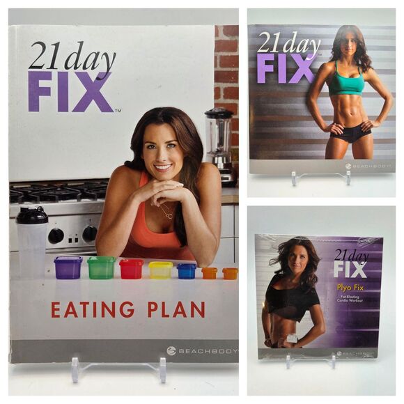 Beachbody 21 Day Fix Program 2 DVD Guide & New Plyo Fix Containers NOT included - Picture 1 of 8